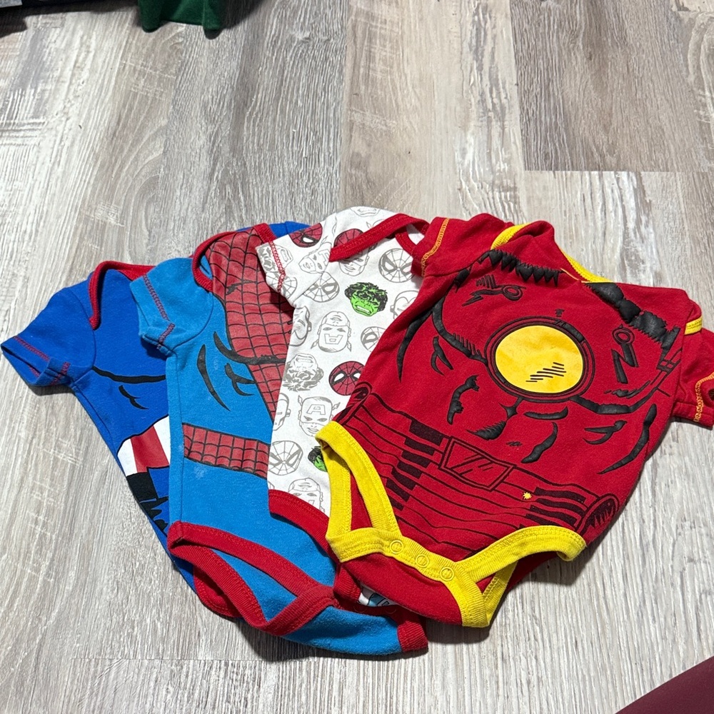 Superhero Baby Onesies Set